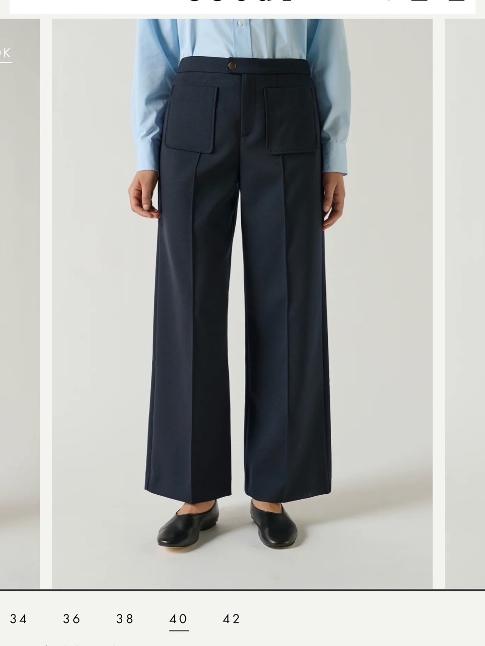 NWT Soeur Harry trousers Navy EU40/ US8